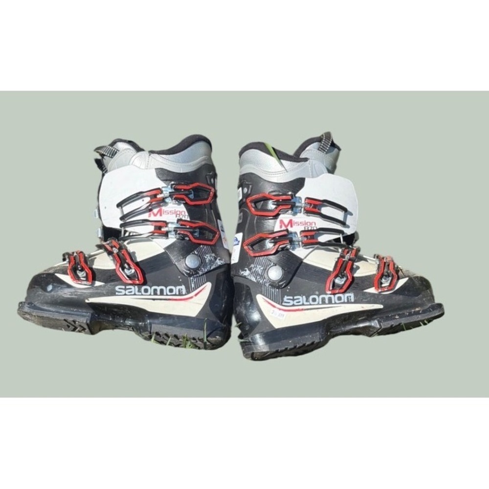 Salomon Mission R70 Ski Boots Black Red Mondo 25.5 BSL 298mm Downhill Skiing